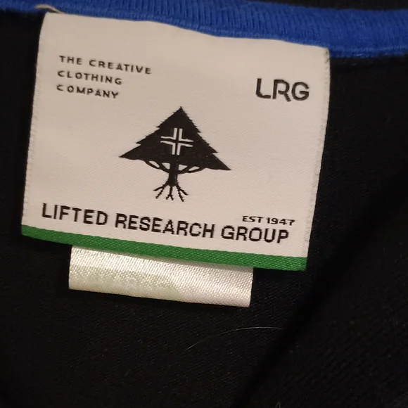 LRG Lifted Research Group 3XL Two Hooded Long Sleeve Shirts Ombre Brown Blue - Picture 4 of 11